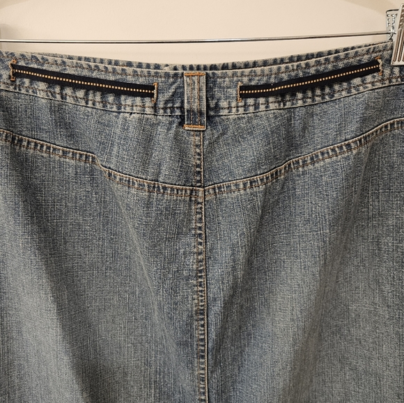 NWT - Venezia Vintage Denim Drawstring Midi Skirt - Size 14 - Picture 5 of 6